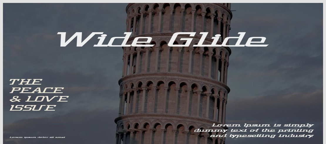 Wide Glide Font