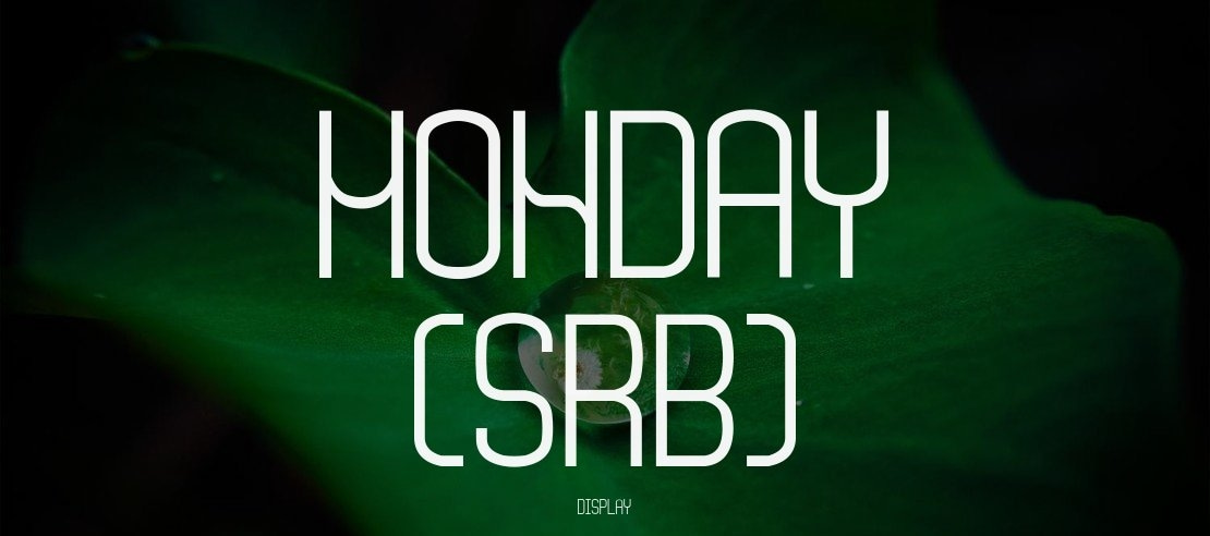 Monday (sRB) Font Family