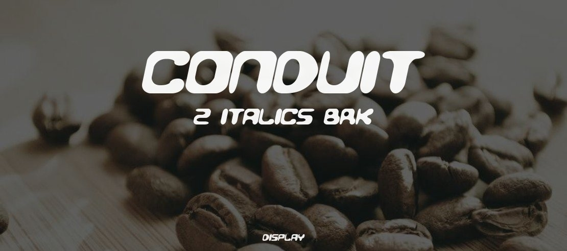 Conduit 2 Italics BRK Font Family