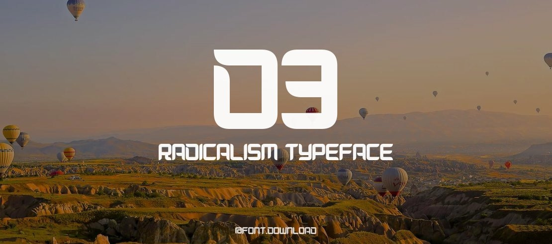 D3 Radicalism Font