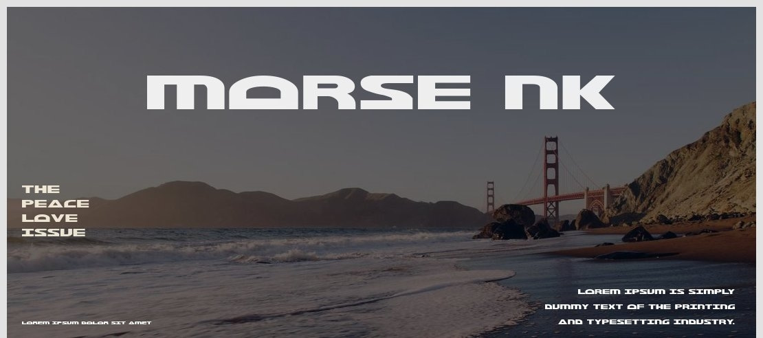 Morse NK Font