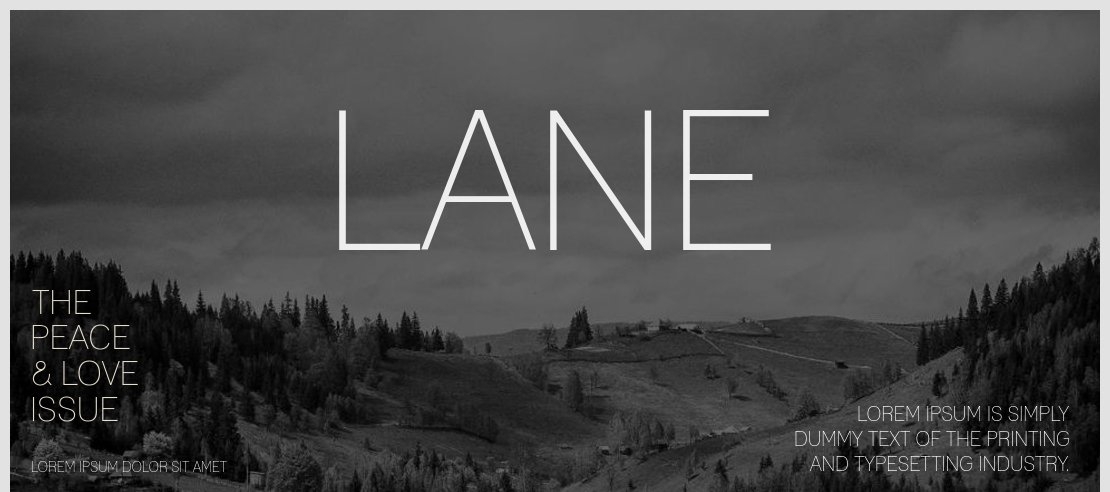 Lane Font Family