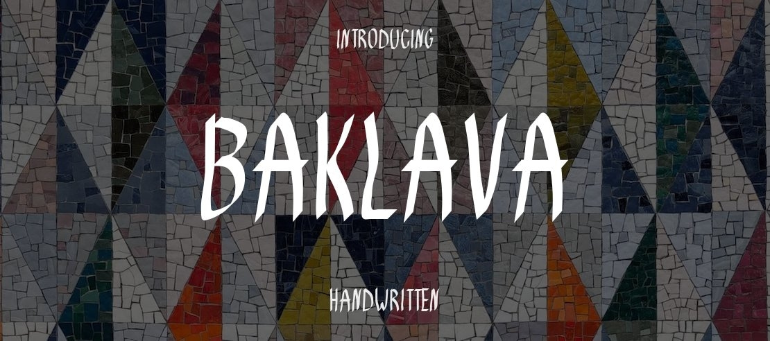 Baklava Font