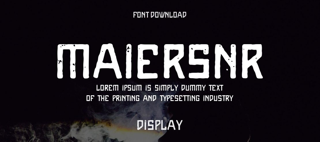 MaiersNr8 Font Family