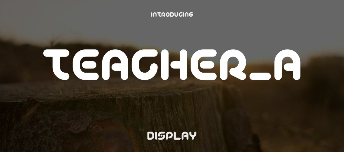 Teacher_A Font Family