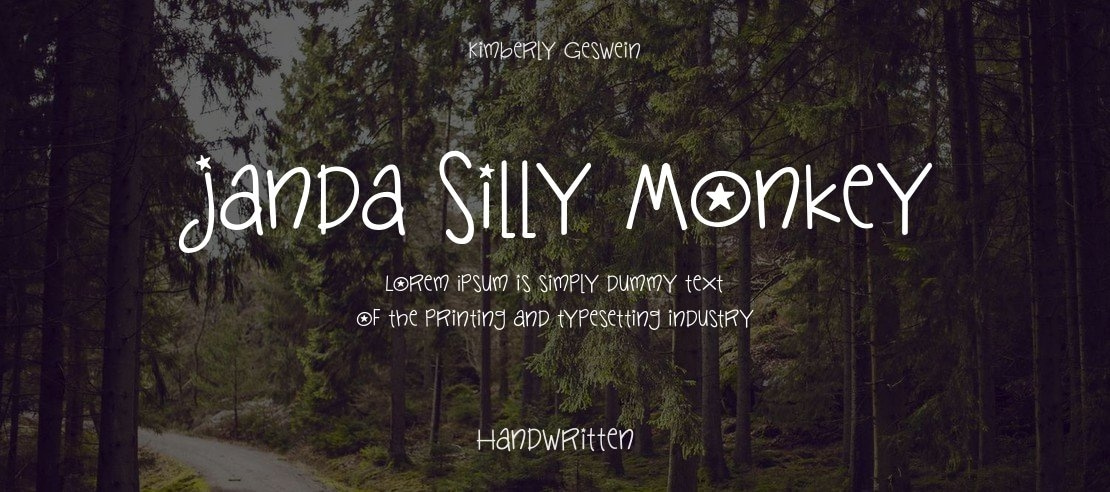 Janda Silly Monkey Font