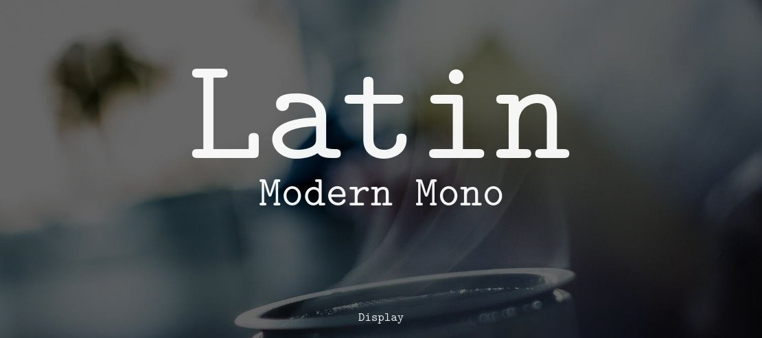 Latin Modern Mono Font Family