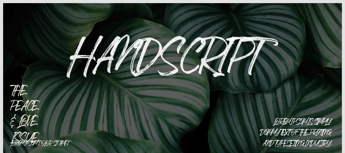 Handscript Font