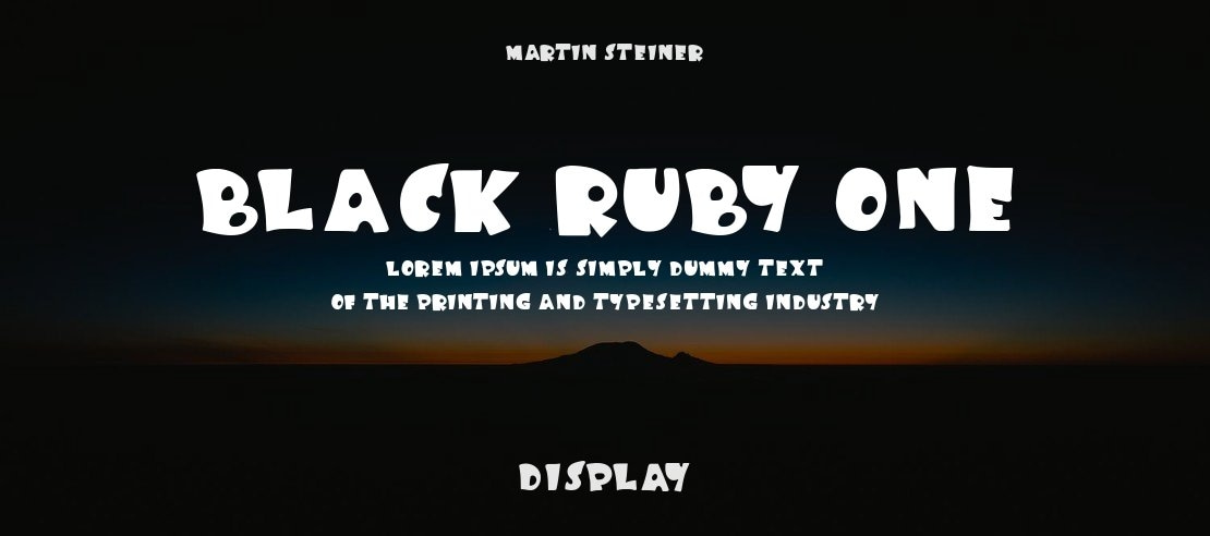 Black Ruby One Font