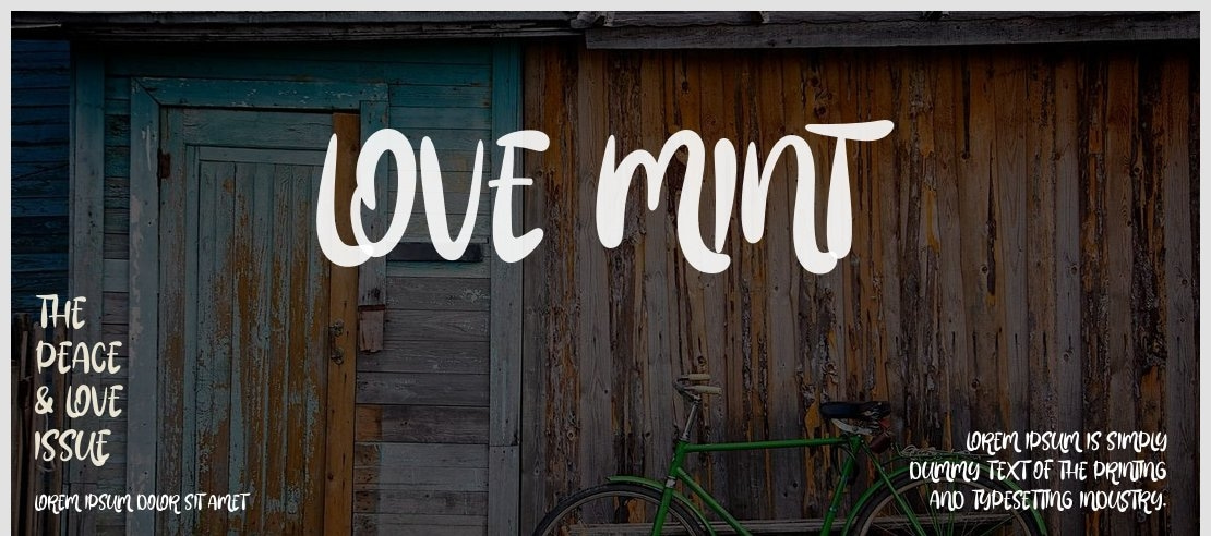 Love Mint Font