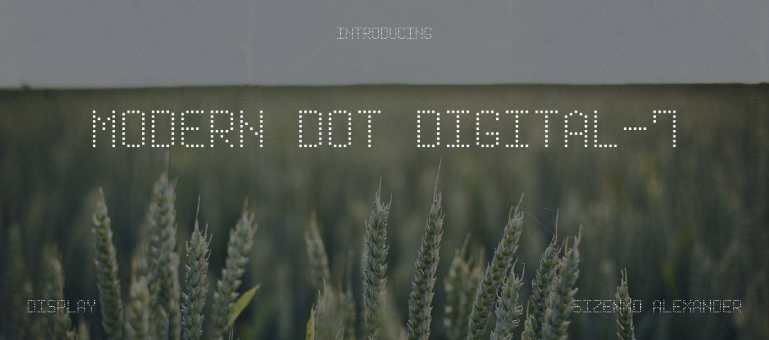 Modern Dot Digital-7 Font