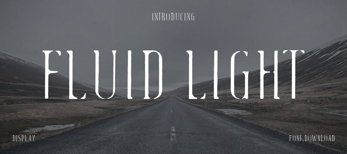Fluid light Font