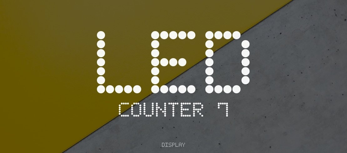 LED Counter 7 Font Family