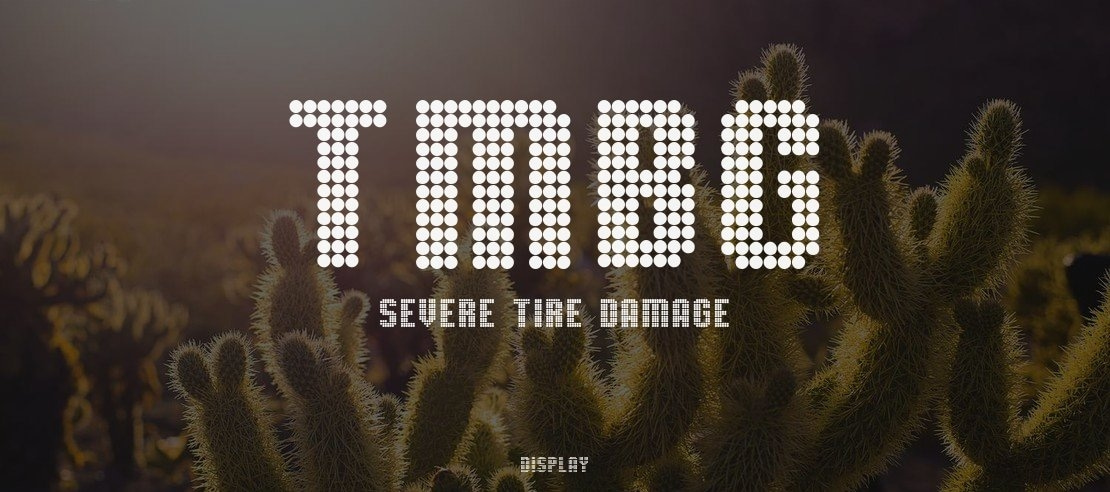 TMBG Severe Tire Damage Font