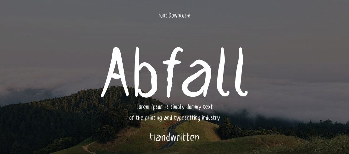 Abfall Font Family