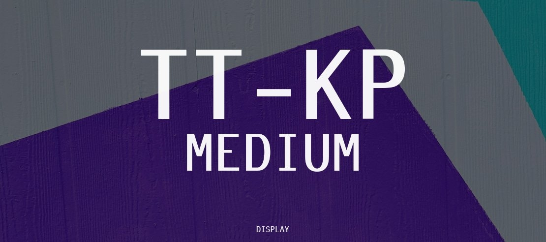 Tt-Kp Medium Font Family