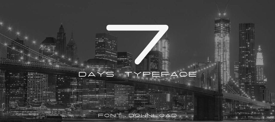 7 days Font