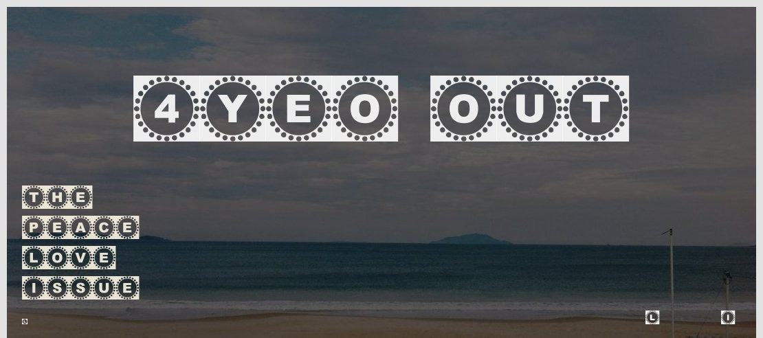 4YEO OUT Font