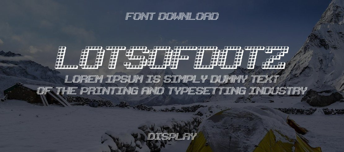 LotsOfDotz Font