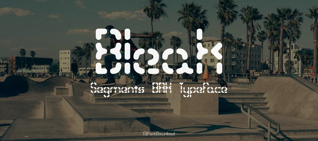 Bleak Segments BRK Font