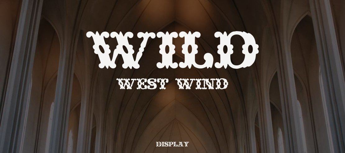 Wild West Wind Font