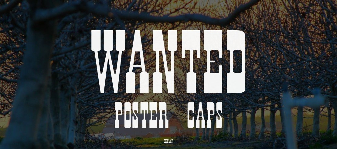 Wanted Poster Caps Font