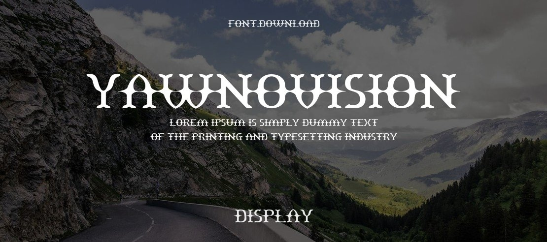 Yawnovision Font