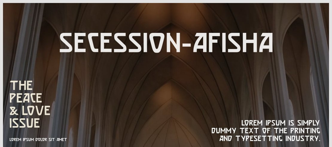 Secession-Afisha Font