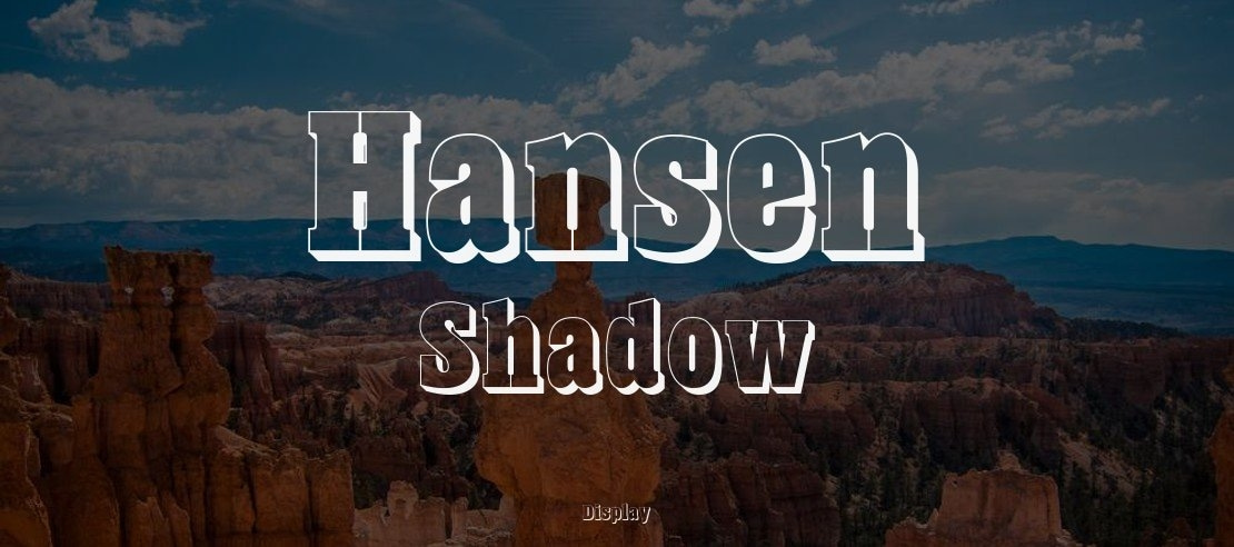 Hansen Shadow Font Family