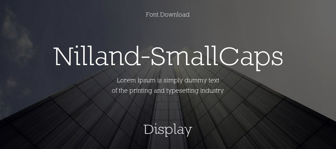 Nilland-SmallCaps Font Family