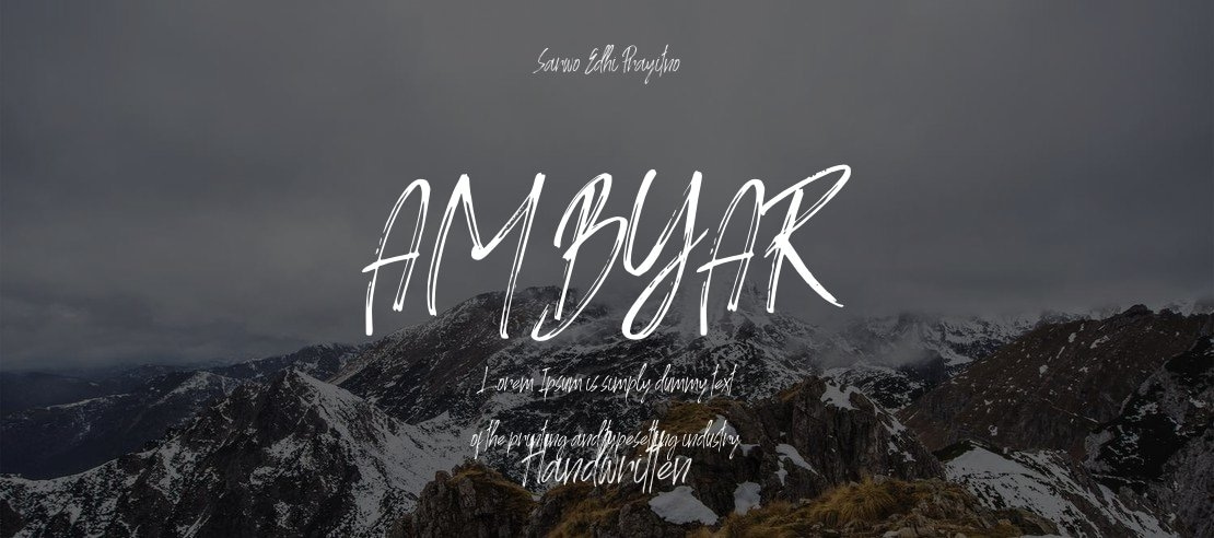 AMBYAR Font