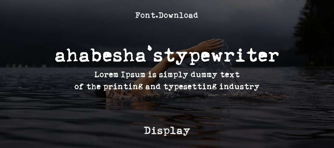 ahabesha'stypewriter Font