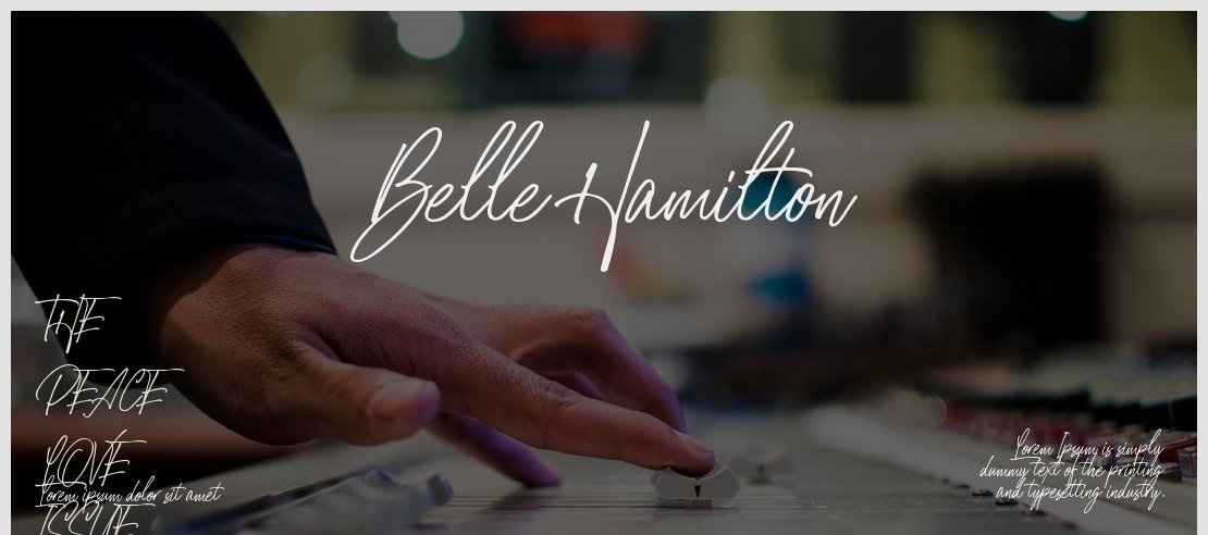 Belle Hamilton Font