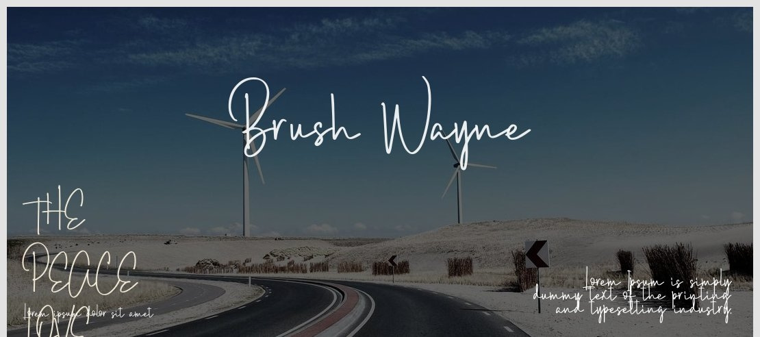Brush Wayne Font