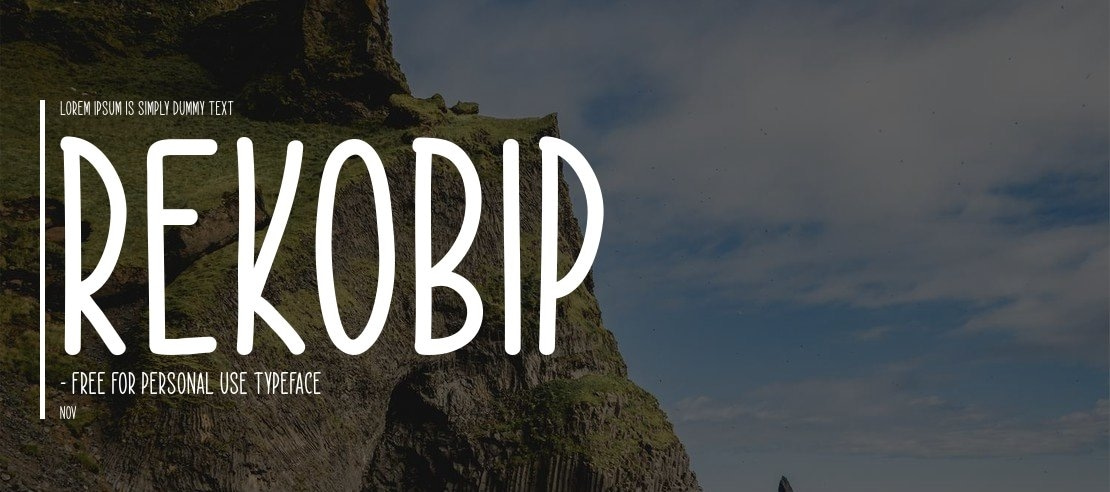 Rekobip - Free For Personal Use Font