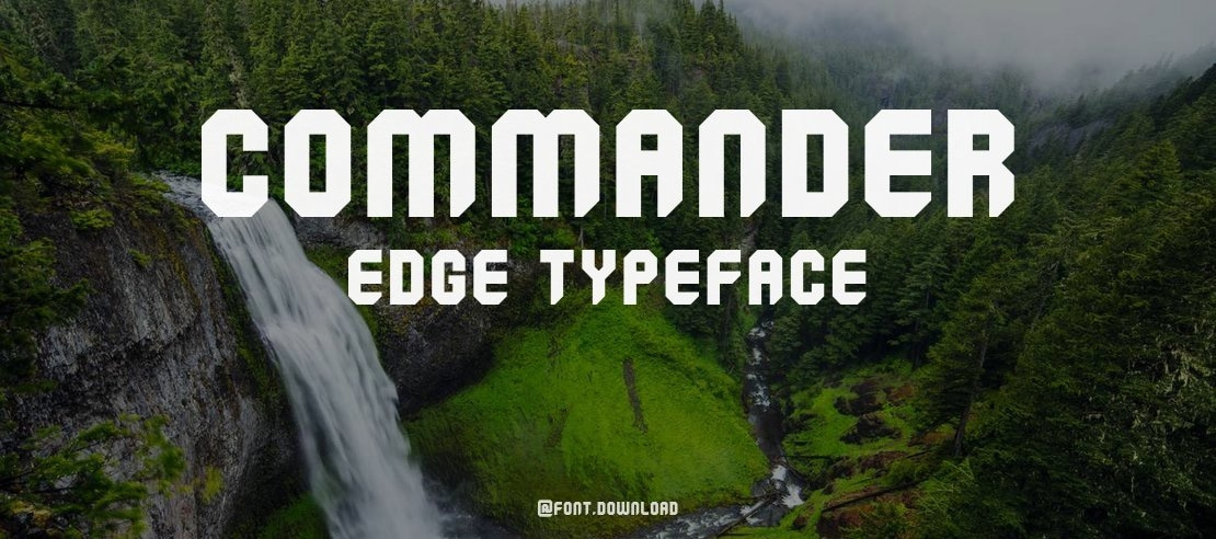 Commander Edge Font