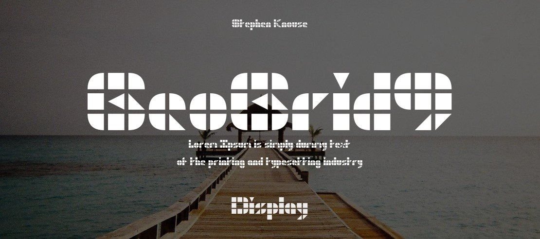 GeoGrid9 Font