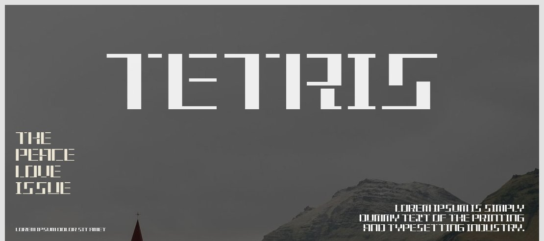 Tetris Font