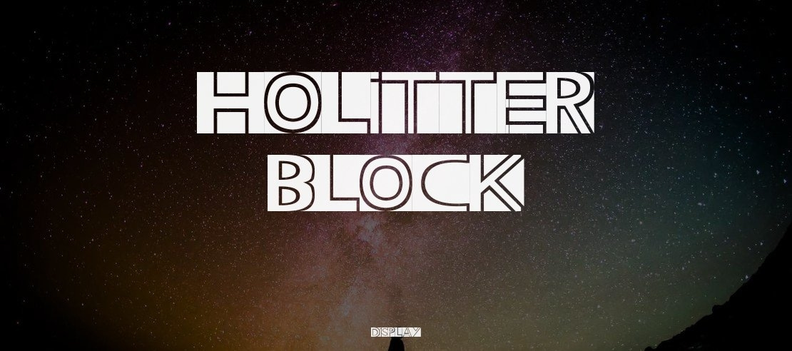 Holitter Block Font