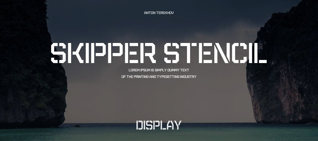 Skipper Stencil Font