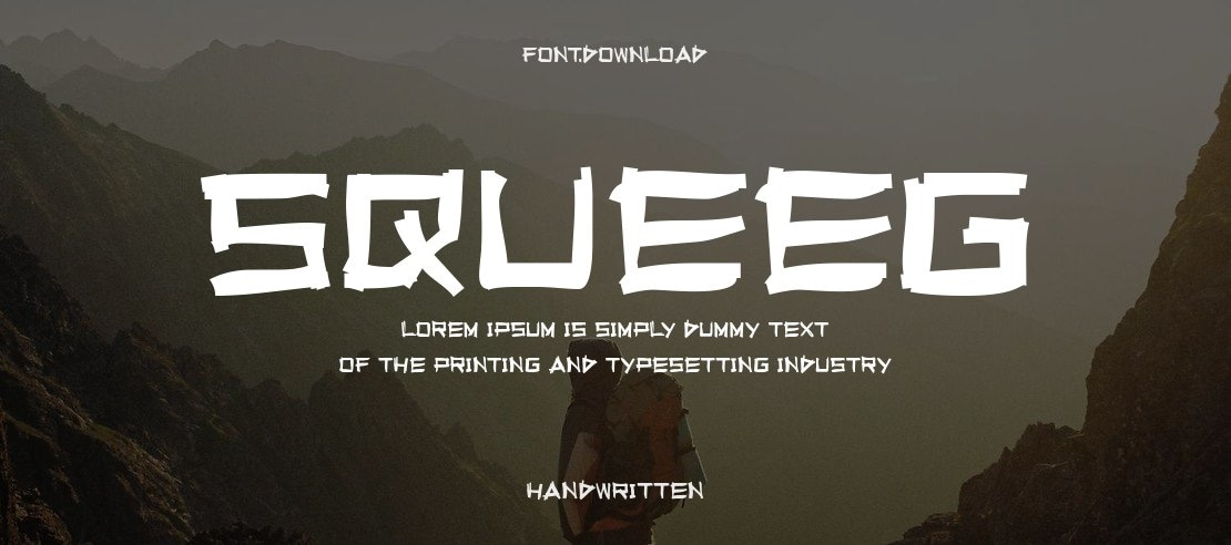 Squeeg Font