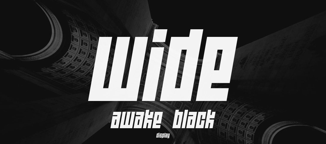 Wide awake Black Font Family