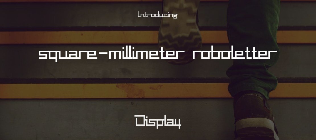 square-millimeter roboletter Font