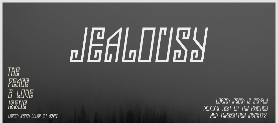 Jealousy Font