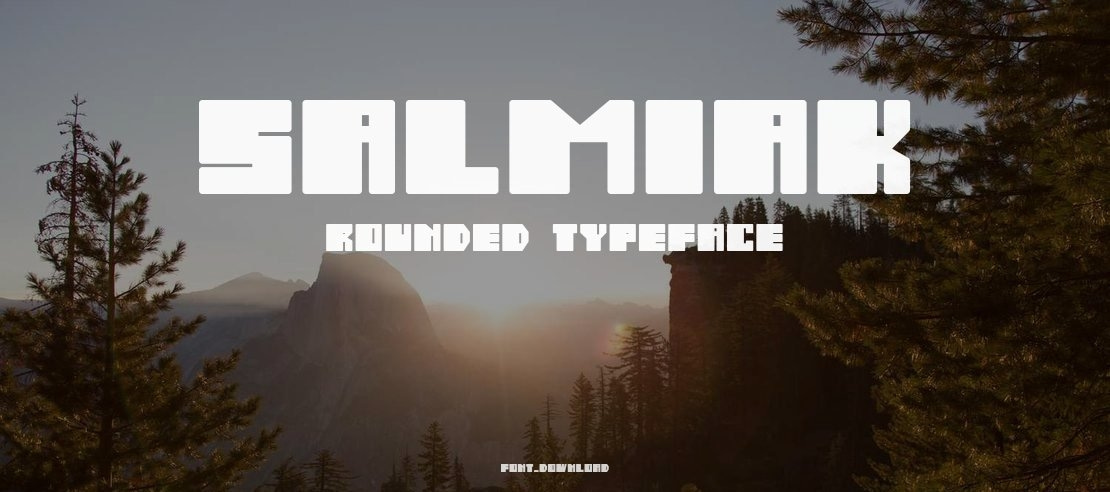 Salmiak  Rounded Font