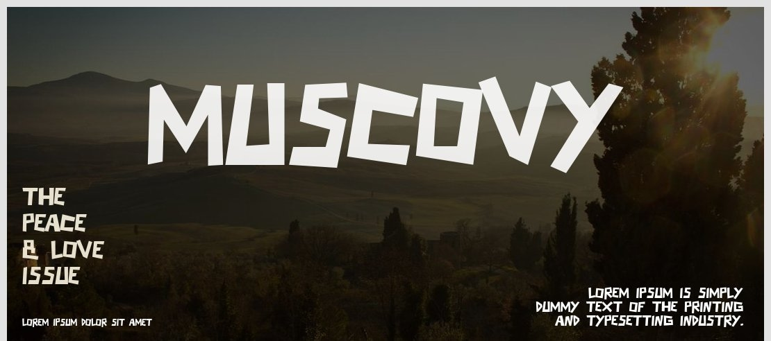 Muscovy Font