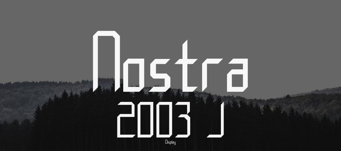 Nostra 2003 J Font