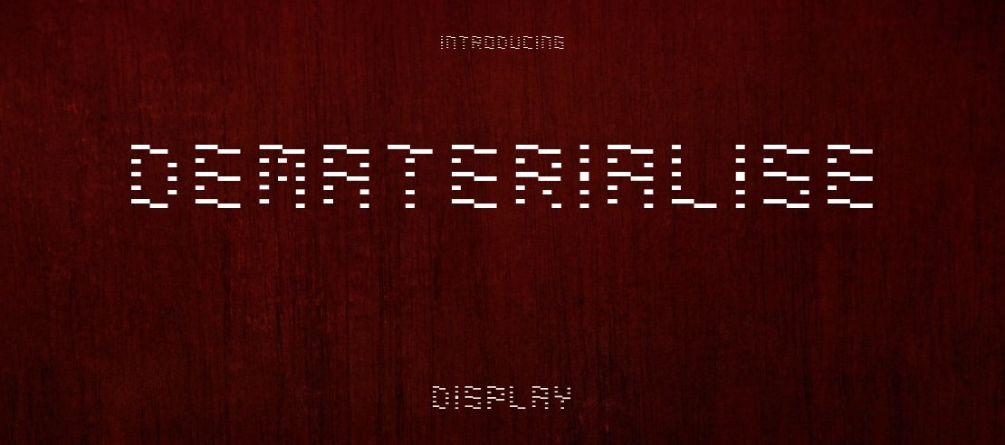 Dematerialise Font