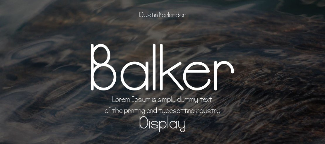 Balker Font