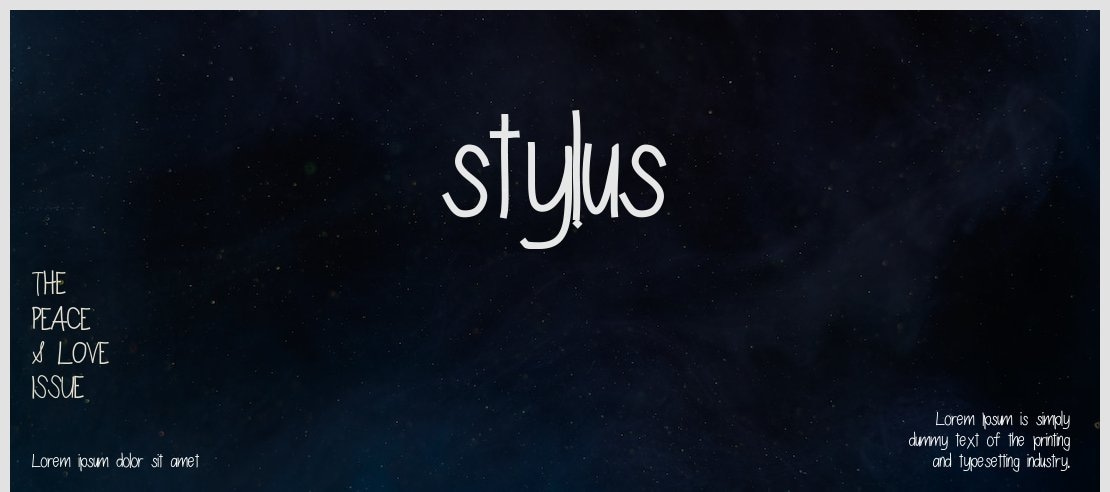 stylus Font